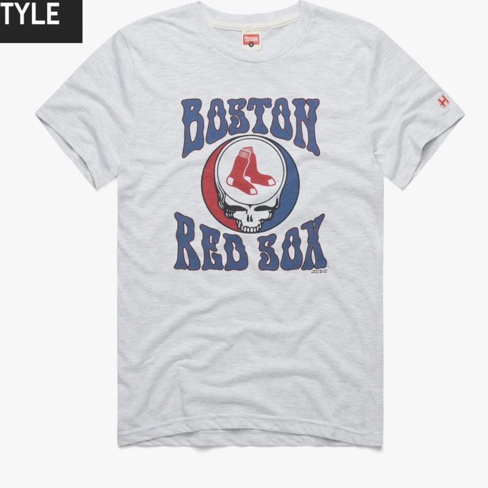 NWT Homage MLB X Grateful Dead Boston Red Sox T-shirt
